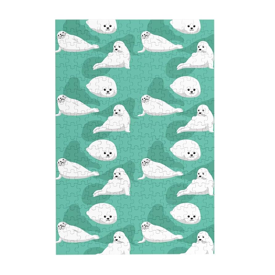 【新品】SPRING  アザラシ親子セット 北欧 木製 Amazon.co.jp: ジグソーパズル 可愛い アザラシ 木製 300ピース